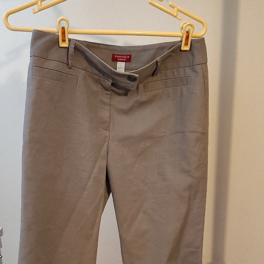Charter Club Light Gray Trousers